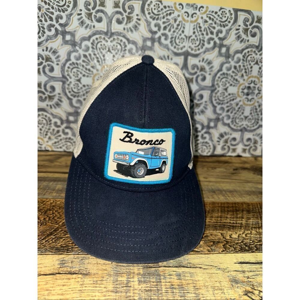 Bronco American Needle Valin Trucker Snapback - Navy Hat